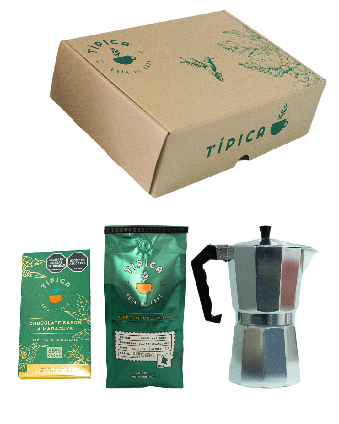 Kit Moka Personal +Café + Barra de Chocolate