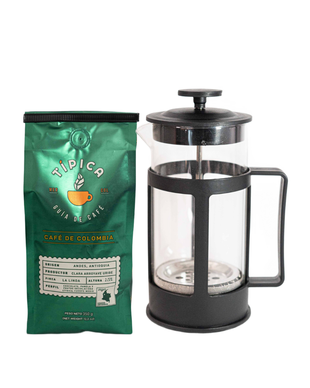 KIT Dúo Prensa Francesa 600ml + Café
