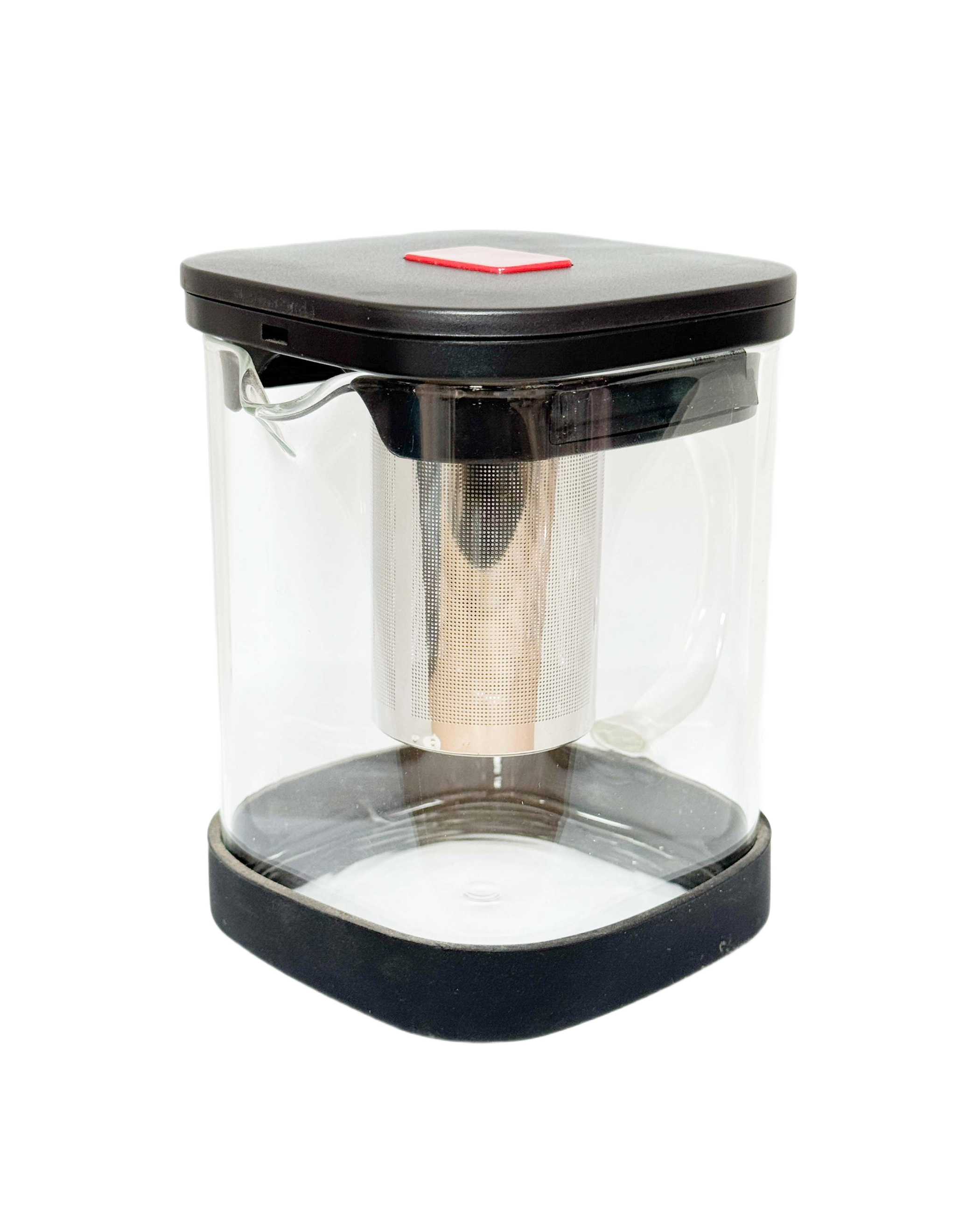 Jarra infusora cuadrada con filtro metálico 600 ml - Café Típica