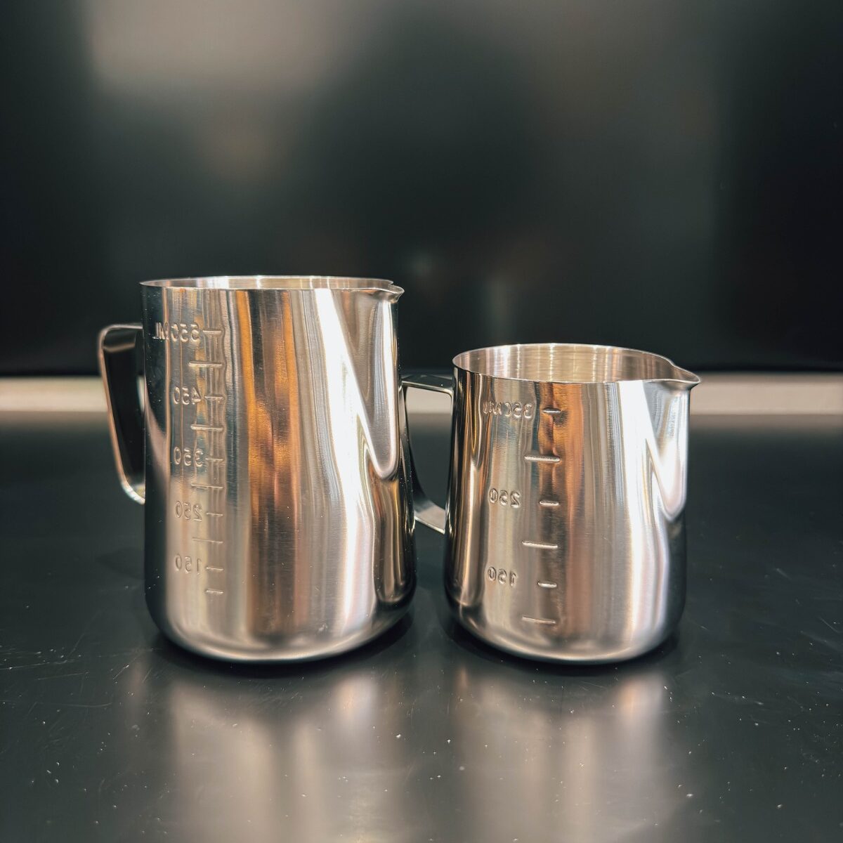Jarra Arte Latte Plateada