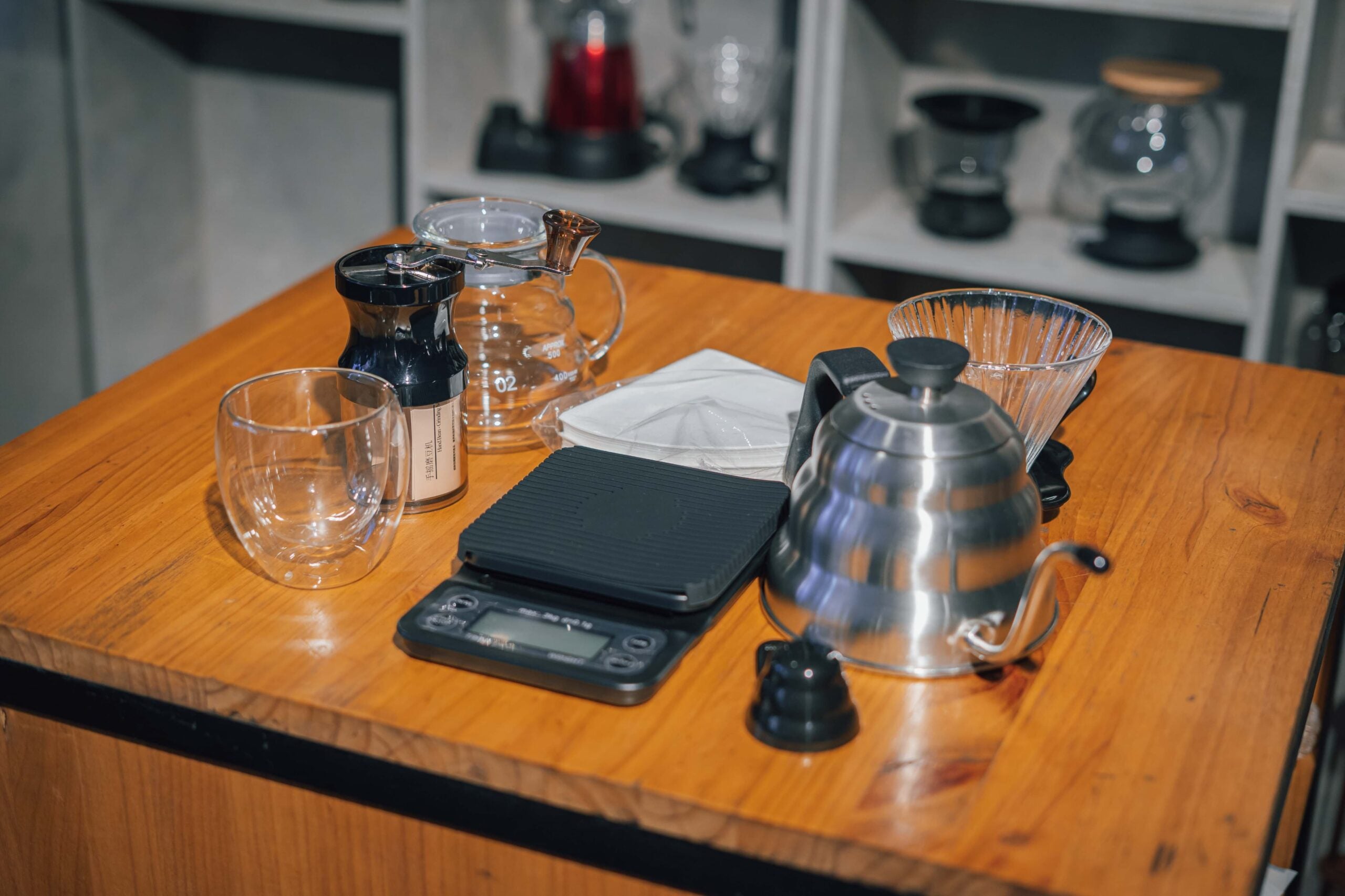Maleta viajera de café para baristas
