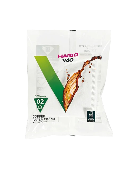 Filtros de Papel para v60 Hario n2 x110u