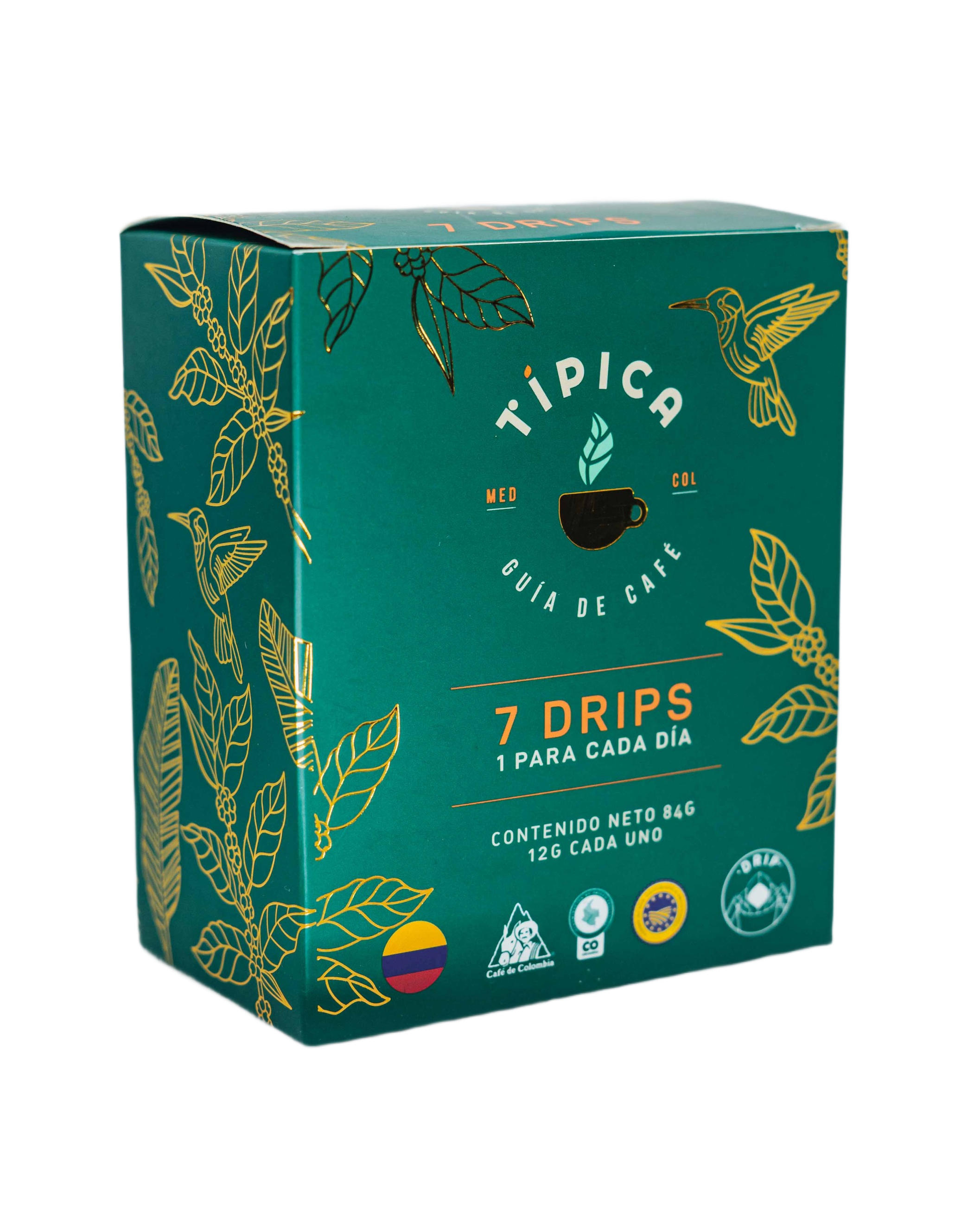 Drips De Café Tradicional En Caja x 7 Unidades