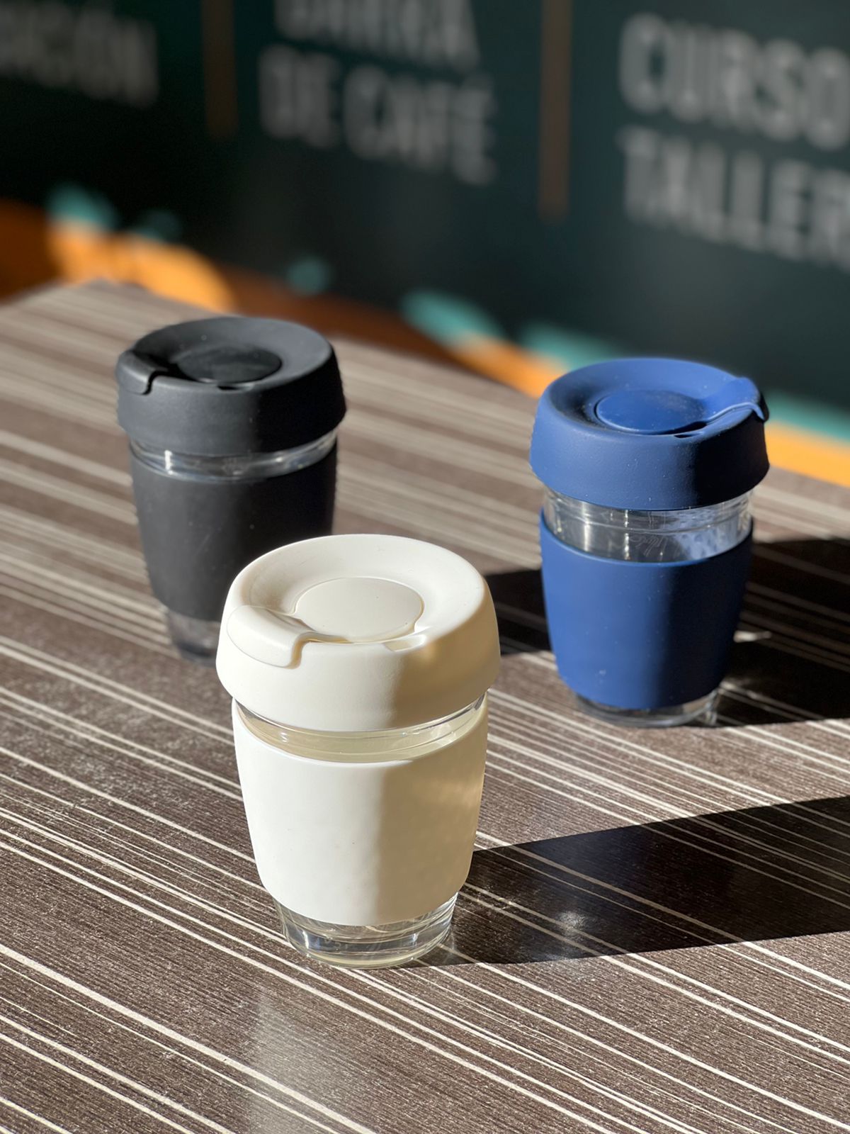 Vaso de Vidrio con tapa Típica