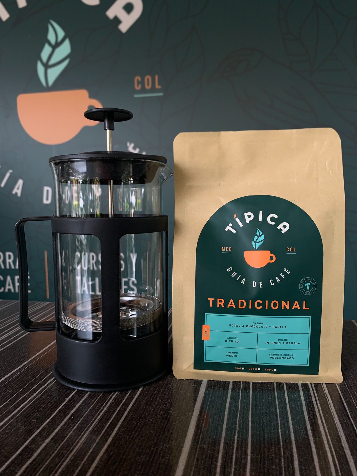 KIT Dúo Prensa Francesa 600ml + Café