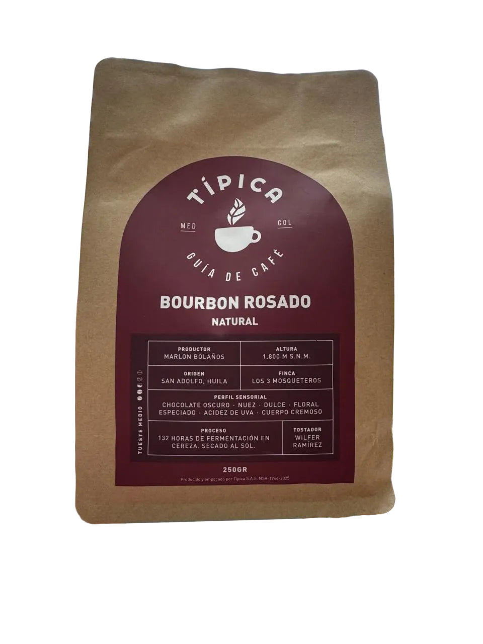 Café Bourbon Rosado Natural