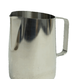 jarra arte latte plateada