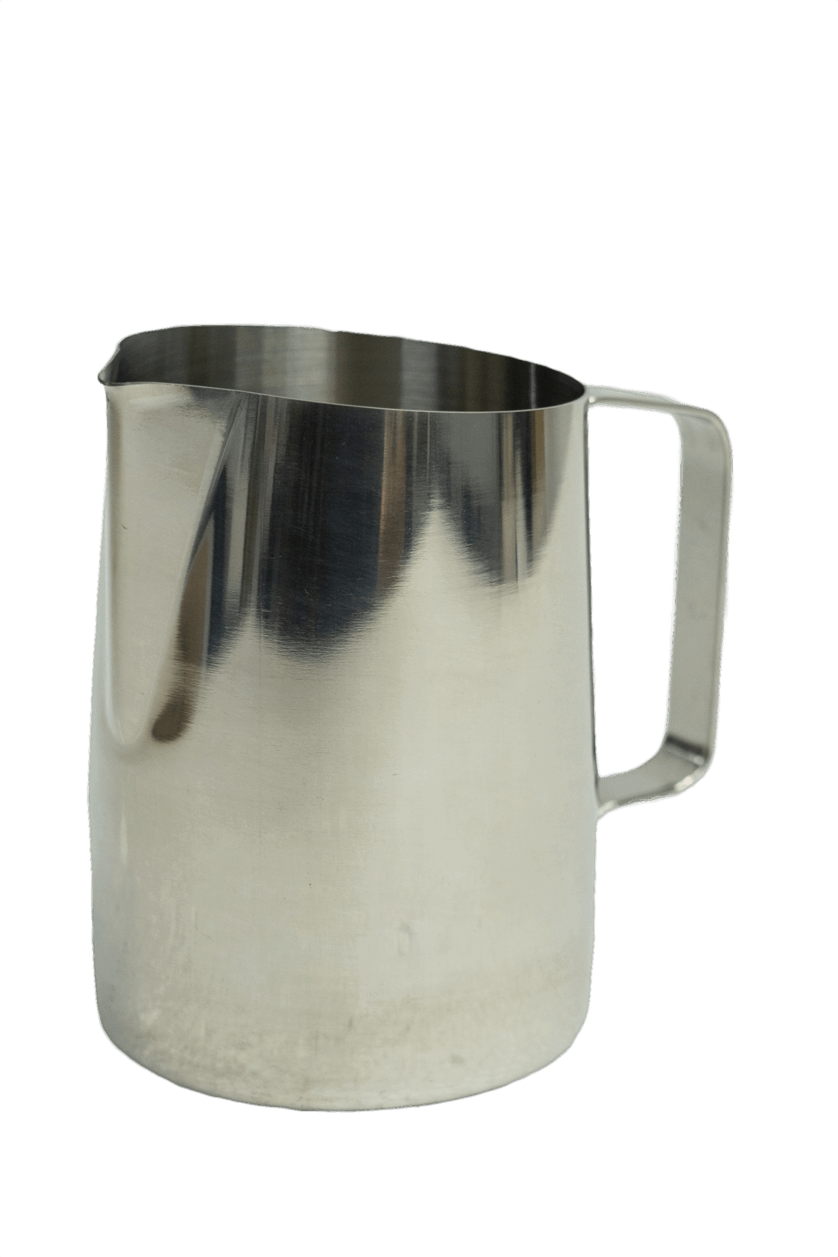 jarra arte latte plateada