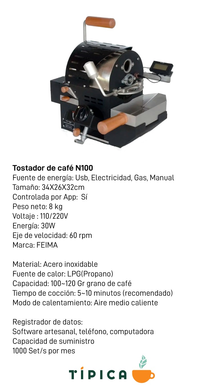DATOS TOSTADORA 100GR