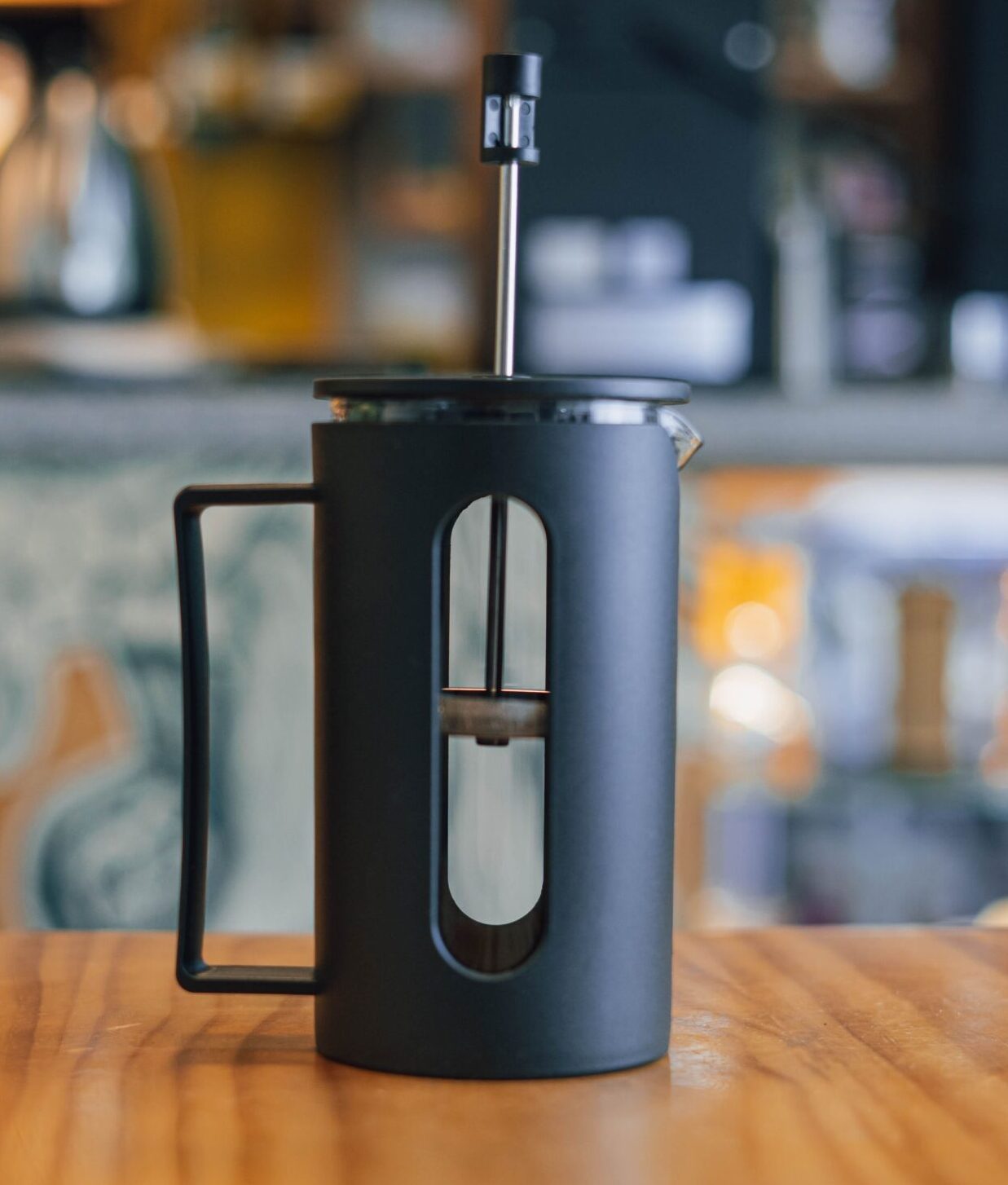 Prensa Francesa Plástica Negra 600 ML