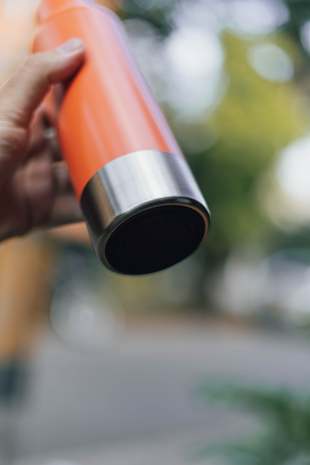 termo sport 500ml naranja con base encauchetada