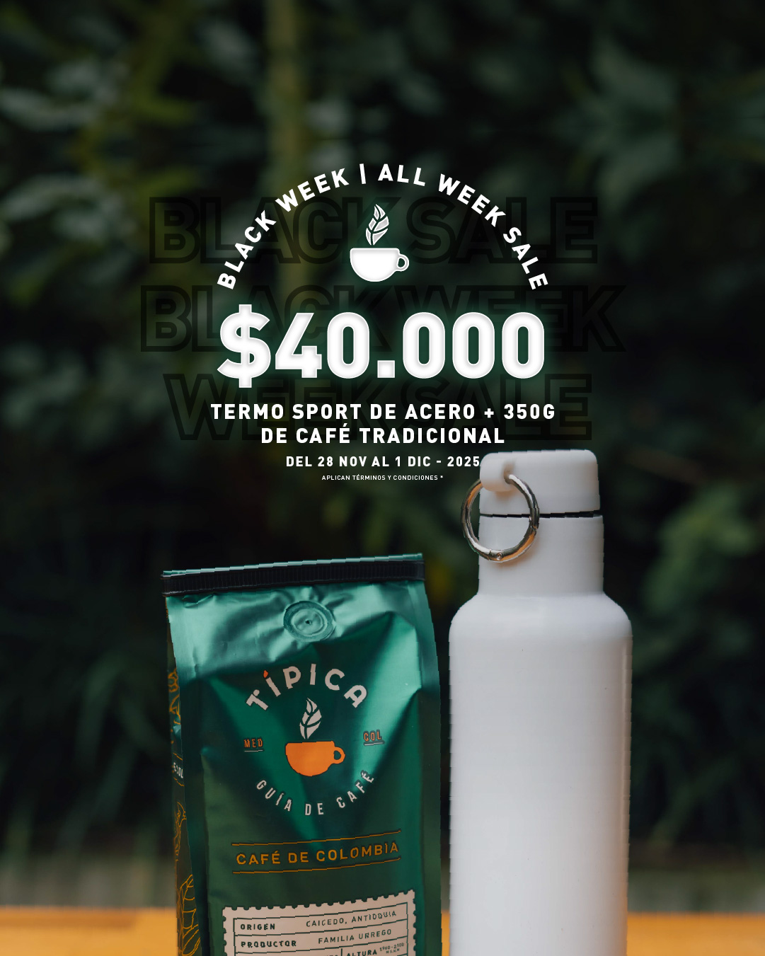 Termo sport + Tradicional 350g