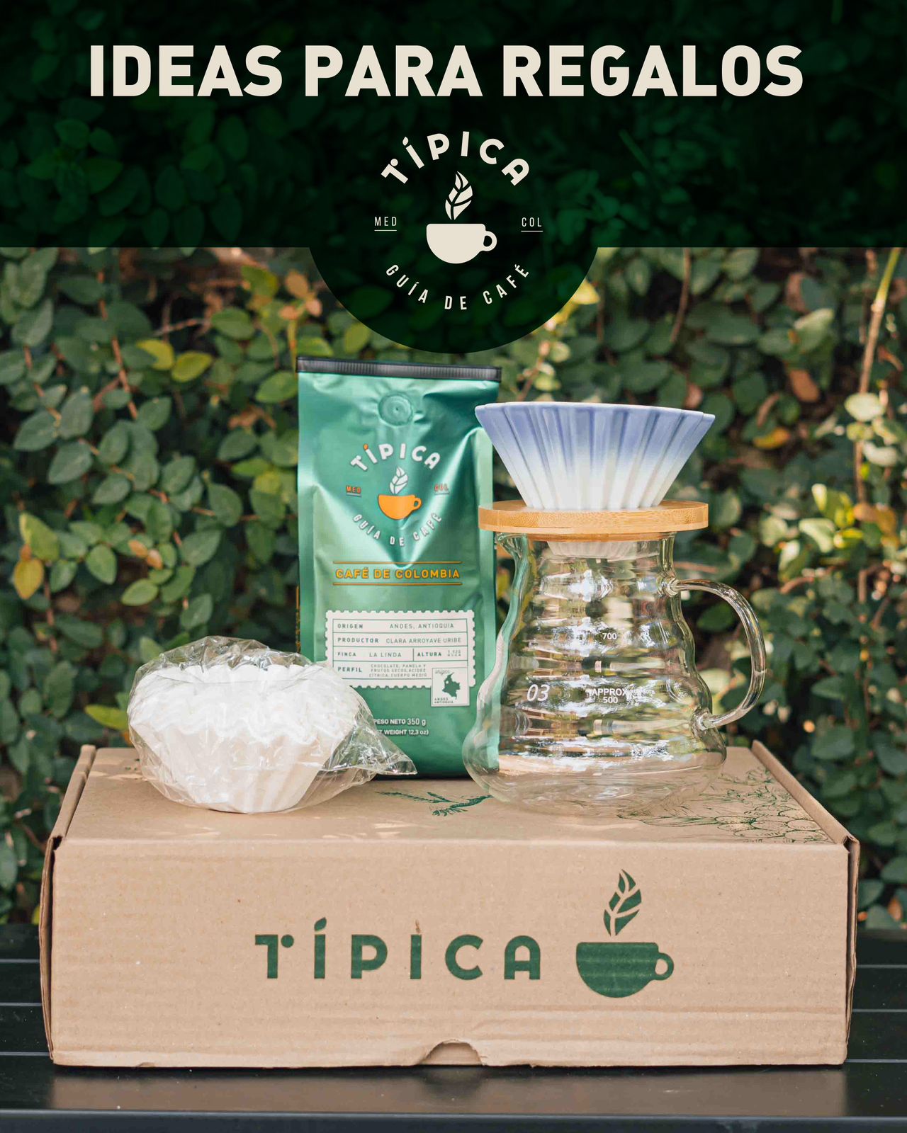 kits de regalo con dripper origami