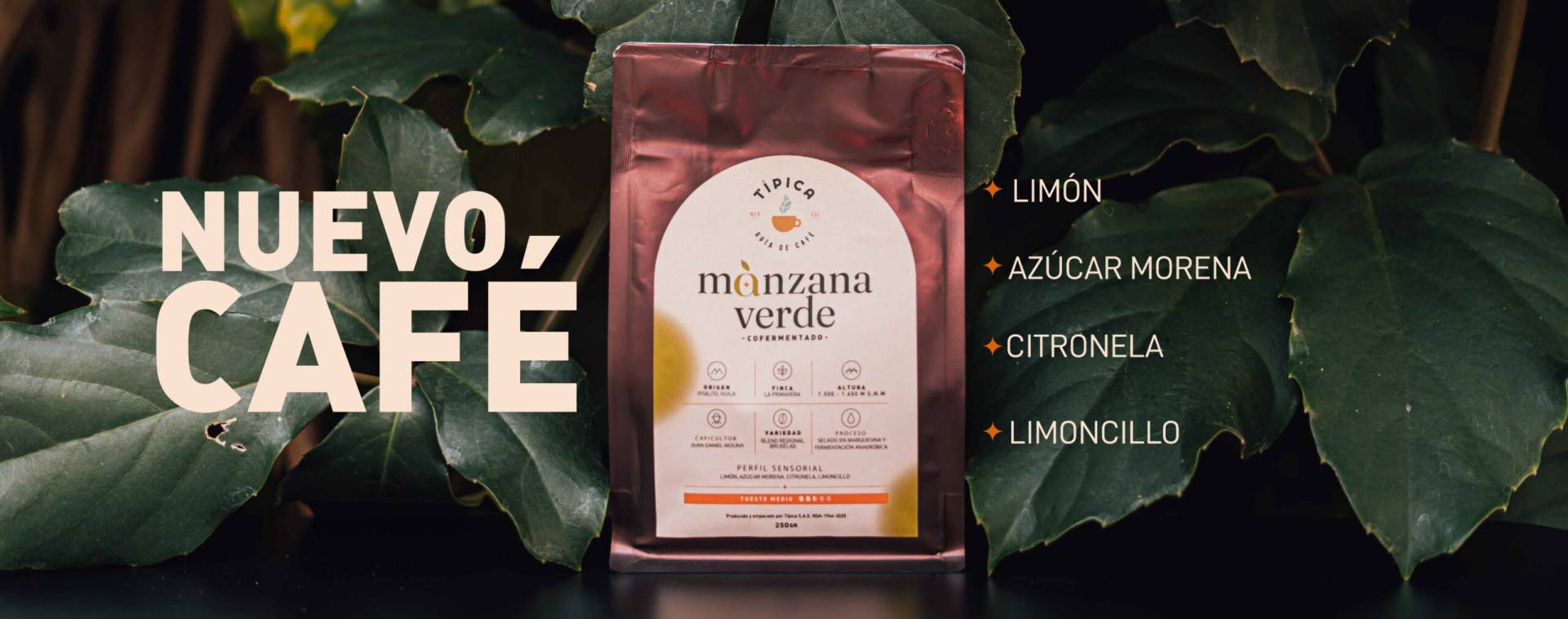 Café Manzana verde banner